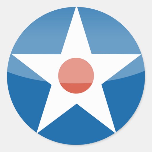 VS Retro Ronde Sticker (Voorkant)