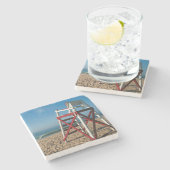 VS, Rhode Island, Charleston Beach, Beachfront Stenen Onderzetter (Zijkant)