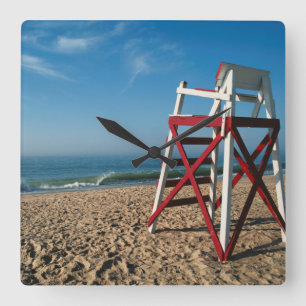VS, Rhode Island, Charleston Beach, Strand Vierkante Klok