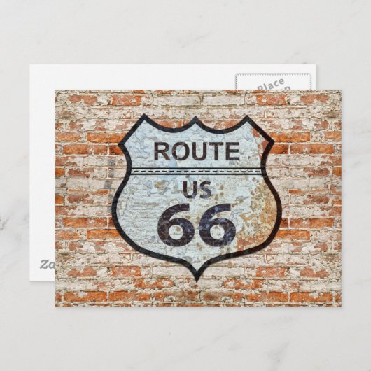 VS Route 66 Briefkaart (Voorkant / Achterkant)