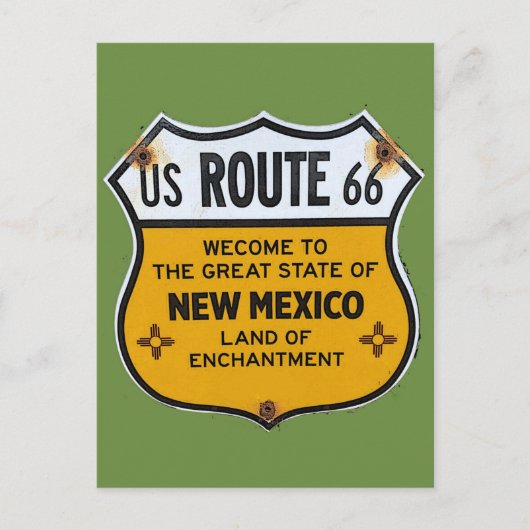 VS Route 66 New Mexico Travel Briefkaart (Voorkant)