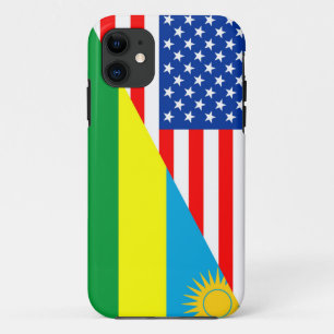 vs - rwanda - land halve vlag amerika - symbool Case-Mate iPhone case