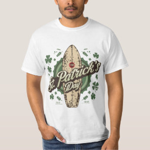 VS Scherm Gedrukt Retro Groen Iers Verdrietig T-shirt