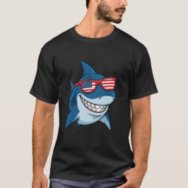 VS Shark Humorous - Onafhankelijkheidsdag onder wa T-shirt