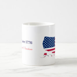 VS sinds 1776 Patriottische Amerikaanse Vlag Vrijh Koffiemok