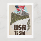 VS Skiën Briefkaart (Voorkant)