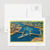 VS-slagschip door Portland Briefkaart (Voorkant / Achterkant)