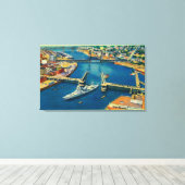 VS-slagschip door Portland Canvas Afdruk (Insitu (Houten vloer))