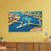 VS-slagschip door Portland Canvas Afdruk (Insitu (Woonkamer))