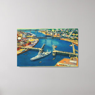VS-slagschip door Portland Canvas Afdruk