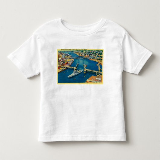 VS-slagschip door Portland Kinder Shirts (Voorkant)