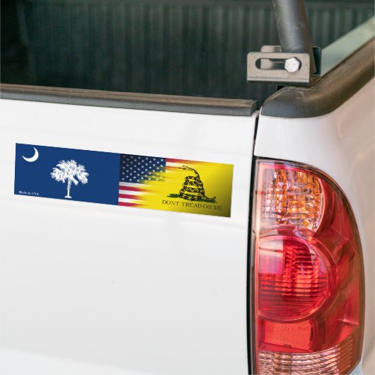 VS, South Carolina, Gadsden Flag Bumpersticker (Op Truck)