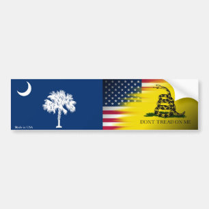 VS, South Carolina, Gadsden Flag Bumpersticker