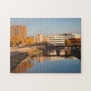 VS, South Dakota, Sioux Falls, stadsgezicht Legpuzzel