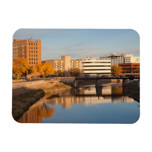 VS, South Dakota, Sioux Falls, stadsprofiel Magneet (Horizontaal)
