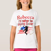 VS SPELEN LIEVER VOETBAL GEPERSONALISEERD T-SHIRT (Voorkant)
