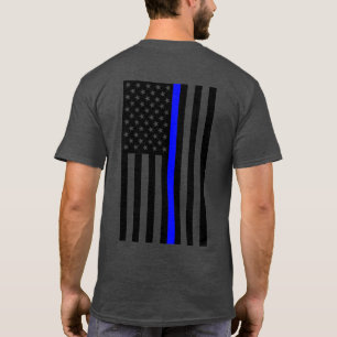 VS Spyder Ryders - 2S Dünne Blauwe Lijn Vlag T-shirt