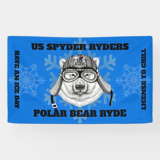 VS SPYDER RYDERS - IJsbeer Ryde Banner (Horizontaal)