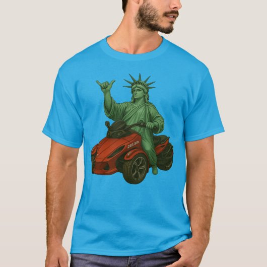 VS Spyder Ryders - Spyder-standbeeld Liberty T-shirt (Voorkant)
