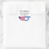 VS staat met ISRAËL Ronde Sticker (Tas)