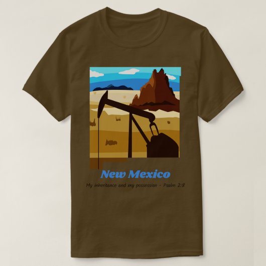 VS staat New Mexico Psalm 28 Mijn erfenis T-shirt (Design voorkant)