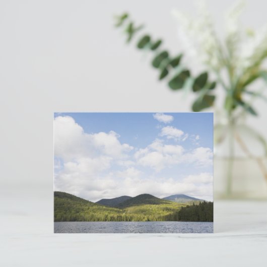 VS, staat New York, Adirondack Mountains, Lake Briefkaart (Staand voorkant)