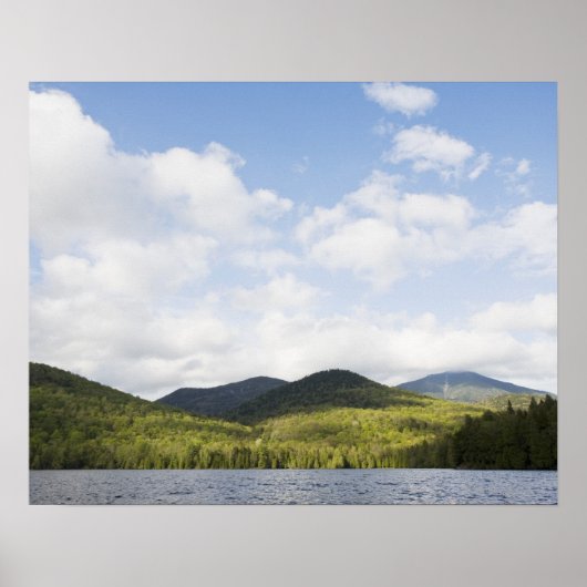 VS, staat New York, Adirondack Mountains, Lake Poster (Voorkant)