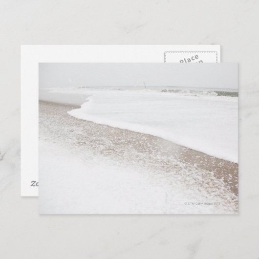 VS, staat New York, strand Rockaway, strand in Briefkaart (Voorkant / Achterkant)