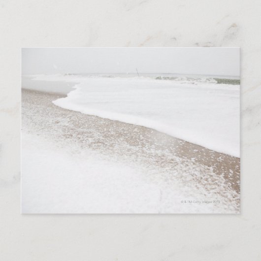 VS, staat New York, strand Rockaway, strand in Briefkaart (Voorkant)