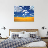 VS, staat Washington, Colfax. Rijpe gerst ontmoet Canvas Afdruk (Insitu (Slaapkamer))