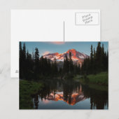 VS, staat Washington. Mt. Rainier Reflected Briefkaart (Voorkant / Achterkant)