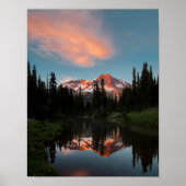 VS, staat Washington. Mt. Rainier Reflected Poster (Voorkant)