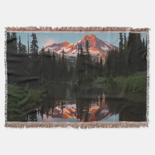 VS, staat Washington. Mt. Rainier weerspiegeld Deken (Voorkant)