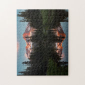 VS, staat Washington. Mt. Rainier weerspiegeld Legpuzzel (Verticaal)