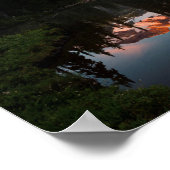 VS, staat Washington. Mt. Rainier weerspiegeld Poster (Hoek)