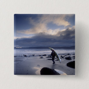 VS, staat Washington, Olympic National Park. Vierkante Button 5,1 Cm