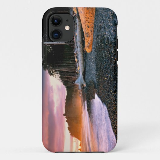 VS, staat Washington, Olympic NP. Golven spoelen t Case-Mate iPhone Case (Achterkant)