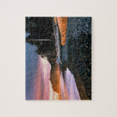 VS, staat Washington, Olympisch NP. Golven vallen Legpuzzel (Verticaal)