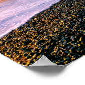 VS, staat Washington, Olympisch NP. Golven vallen  Poster (Hoek)