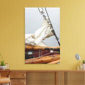 VS, staat Washington, Port Townsend. Zeilboot Canvas Afdruk (Insitu (Woonkamer))