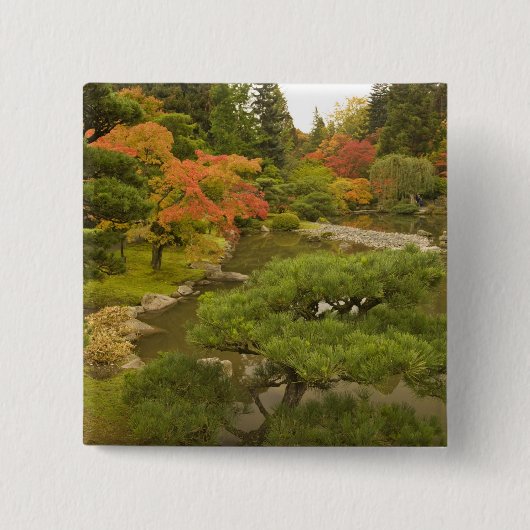 VS, staat Washington, Seattle. Japans Vierkante Button 5,1 Cm (Voorkant)