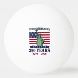 VS Standbeeld van de Vrijheid 250 Jaar 1776-2026 Pingpongbal