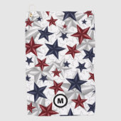 VS Stars Patriotic Initiaal Golfhanddoek (Voorkant)