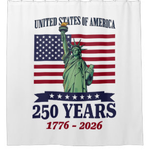 VS Statue of Liberty 250 jaar 1776-2026 Douchegordijn