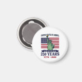 VS Statue of Liberty 250 jaar 1776-2026 Magneet (Voorkant / Achterkant)
