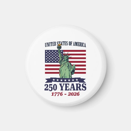 VS Statue of Liberty 250 jaar 1776-2026 Magneet (Voorkant)