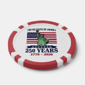 VS Statue of Liberty 250 jaar 1776-2026 Poker Chips (Enkel)