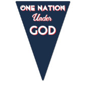 VS Ster "één natie onder God" Vlaggetjes (Tweede vlag)