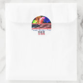 VS Sterk Ronde Sticker (Tas)