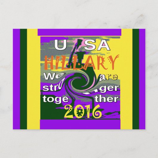  VS sterker samen Abstracte kunst Print Briefkaart (Voorkant)